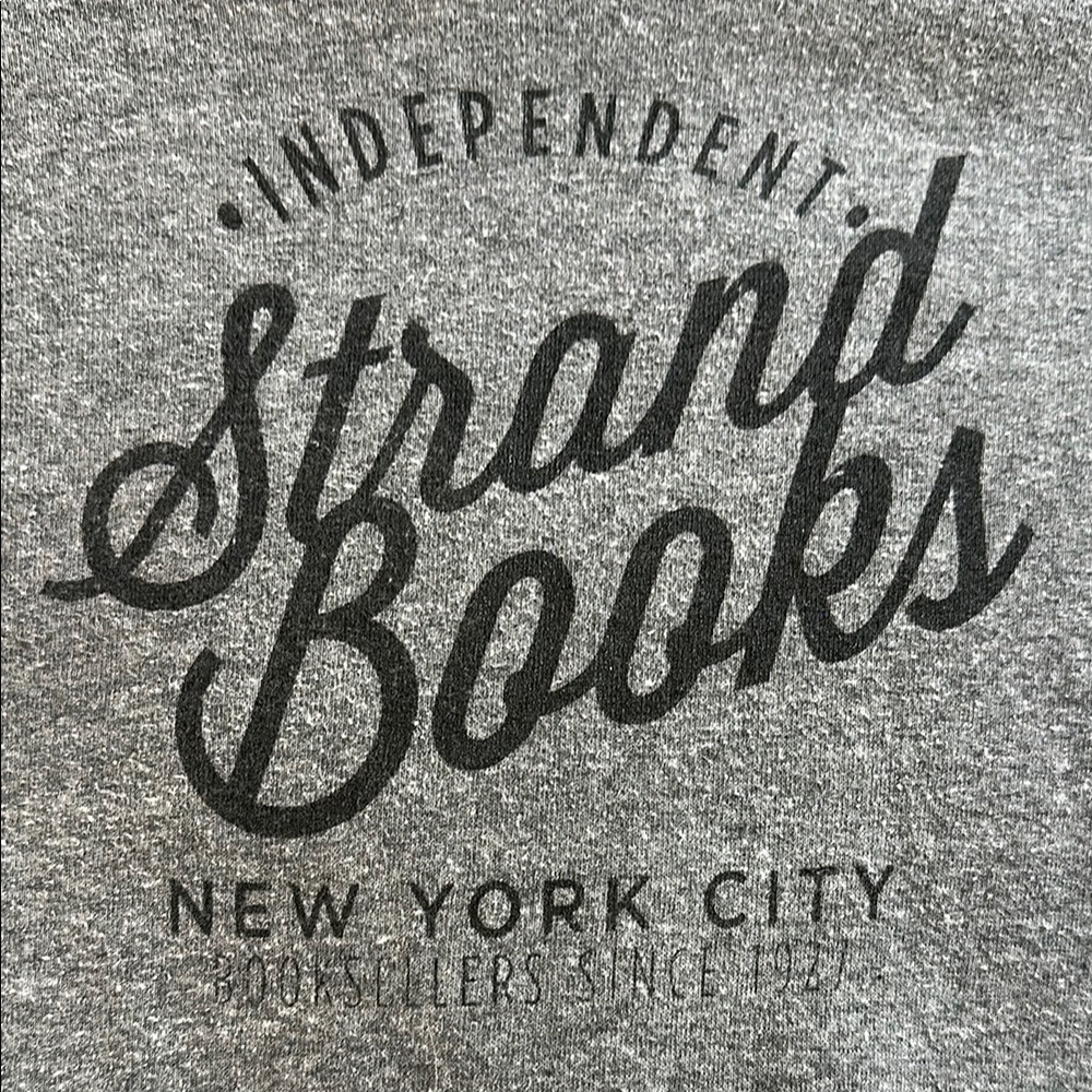 Alternative Apparel/ Strand Books Gray Sweatshirt Hoodie - Picture 5 of 5